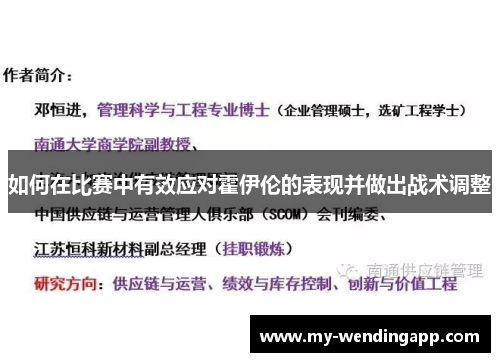 如何在比赛中有效应对霍伊伦的表现并做出战术调整